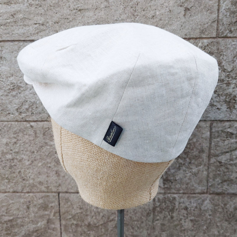 Borsalino Linen Cap Cream