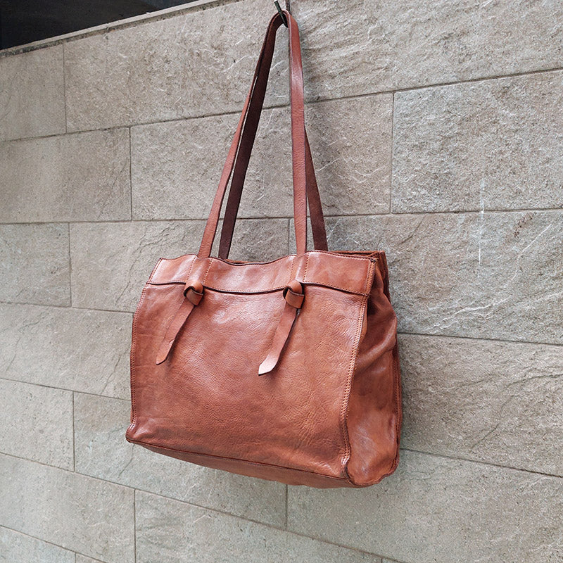 Campomaggi/Cognac Tote Bag