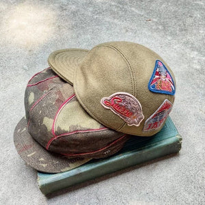 義大利品牌Luca della Lama/Applique embroidery cap(Size: 57)