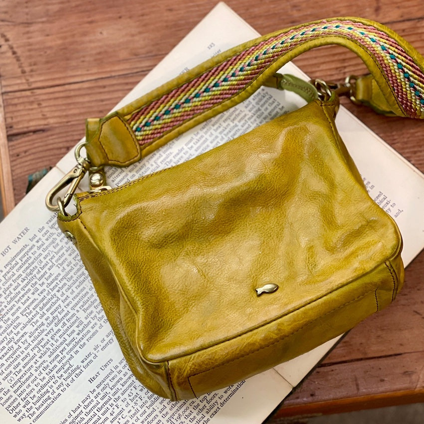 Campomaggi/Mustard green shoulder bag-small