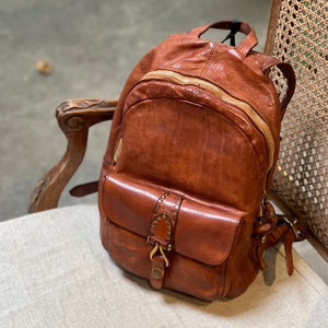 Campomaggi/Backpack(Black/Cognac)