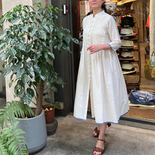 Load image into Gallery viewer, ITR/Ivory Pleated Cotton Dress