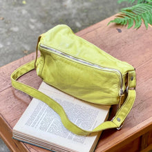 Load image into Gallery viewer, Vive La Difference/Lime shoulder bag