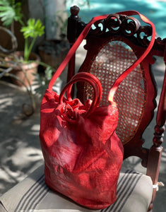 Numero 10/Red Tie-dye handbag