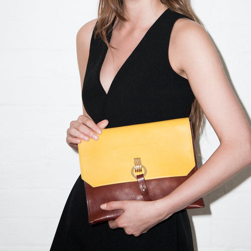 Jas M.B./Mustard Brown Shoulder Bag