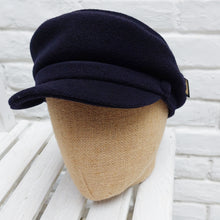 Load image into Gallery viewer, Borsalino/Dark Navy Sailor Cap - OBEIOBEI