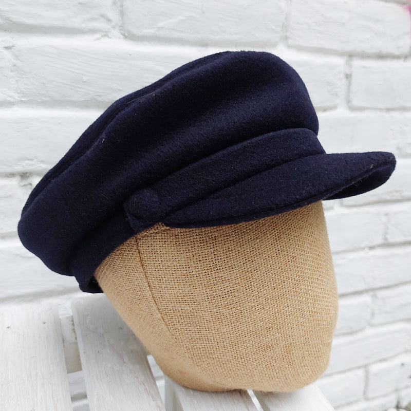 Borsalino/Dark Navy Sailor Cap - OBEIOBEI