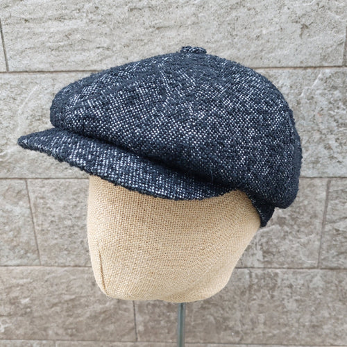 Doria/Black Newsboy Cap - OBEIOBEI