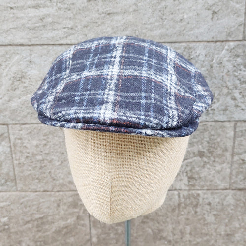 Doria/Check Wool Flat Cap - OBEIOBEI