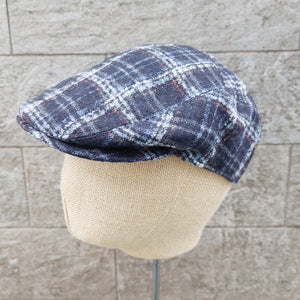 Doria/Check Wool Flat Cap - OBEIOBEI