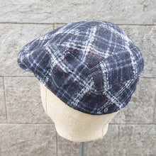 Load image into Gallery viewer, Doria/Check Wool Flat Cap - OBEIOBEI