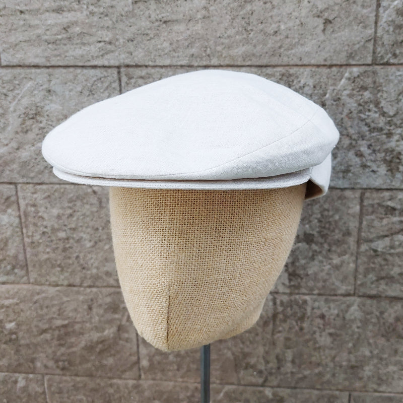 Borsalino Linen Cap Cream