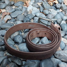 Load image into Gallery viewer, Martinica/Dark Brown Leather Belt - OBEIOBEI