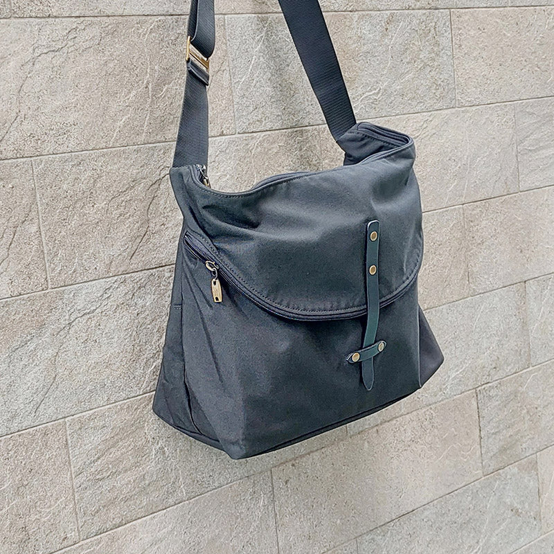 Jas M.B./Large Canvas Bucket Bag(Black/Grey)