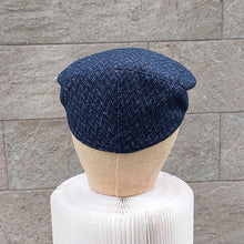 Load image into Gallery viewer, Doria/Navy Flat Cap - OBEIOBEI