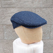 Load image into Gallery viewer, Doria/Navy Flat Cap - OBEIOBEI