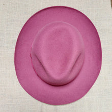 Load image into Gallery viewer, Borsalino/Pink fedora lady hat(Medium brim) - OBEIOBEI