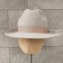 Load image into Gallery viewer, Borsalino/Camel fedora hat(Wild brim) - OBEIOBEI