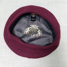 Load image into Gallery viewer, Doria/Wool Beret(Red/Caramel/Burgundy) - OBEIOBEI