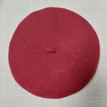 Load image into Gallery viewer, Doria/Wool Beret(Red/Caramel/Burgundy) - OBEIOBEI