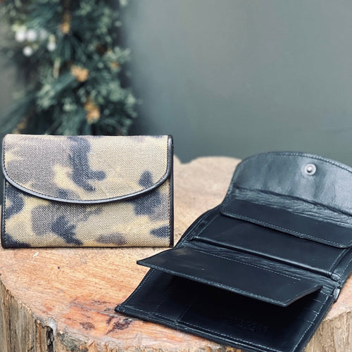 Delle Cose/Camouflage canvas wallet - OBEIOBEI