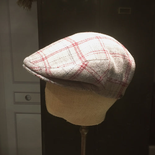 Doria/Beige Check Flat Cap - OBEIOBEI