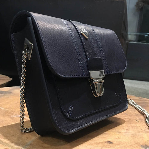 Herbert/Dark Blue mini shoulder bag - OBEIOBEI