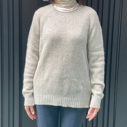 Roll neck cashmere sweater-Hazel - OBEIOBEI