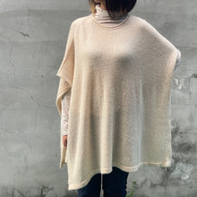 Load image into Gallery viewer, Cashmere poncho-Light Yellow - OBEIOBEI