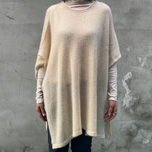 Load image into Gallery viewer, Cashmere poncho-Light Yellow - OBEIOBEI